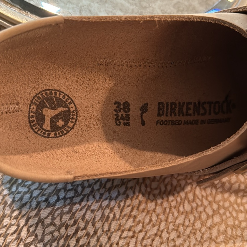 Birkenstock Tan Loafers Slip-Ons with Buckle - Picture 9 of 9